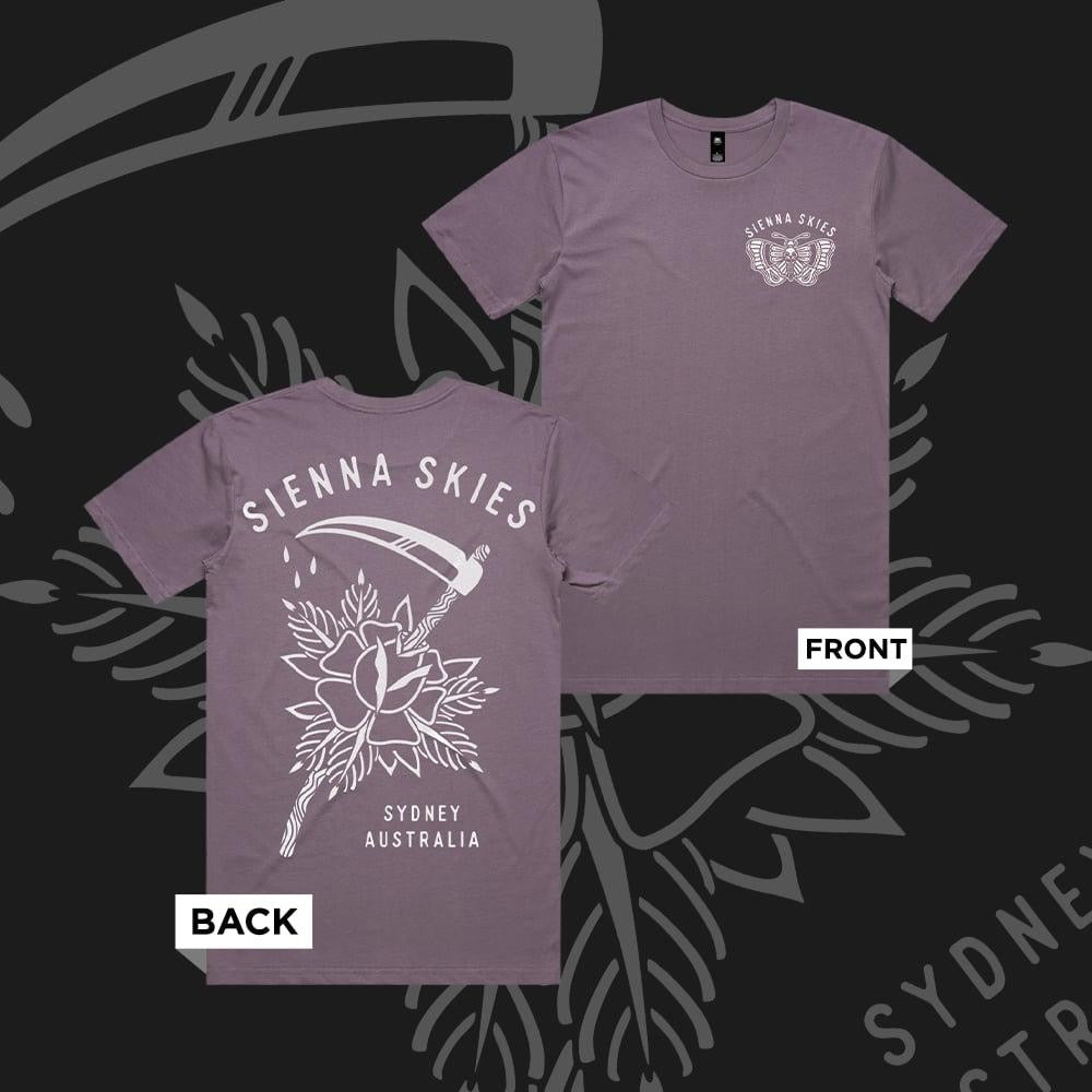 "SCYTHE" MAUVE TEE